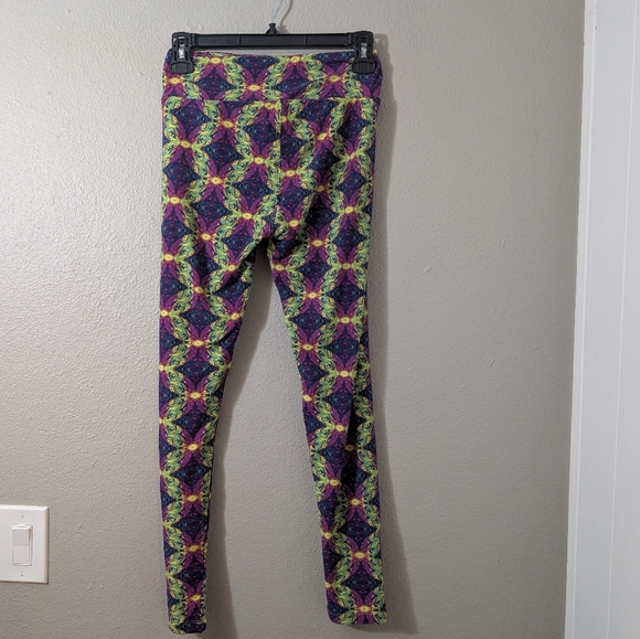 LuLaRoe Legging Multicolor Abstract Leggings One Size - Picture 2 of 4